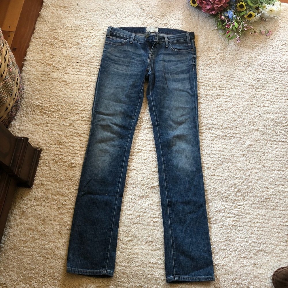 Anthropologie Current Elliott 26 straight jeans cottagecore boho